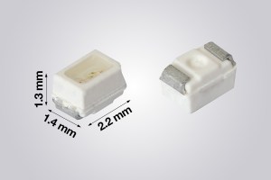 Vishay's VLMB2332T1U2-08 and VLMTG2332ABCA-08 miniLEDs.