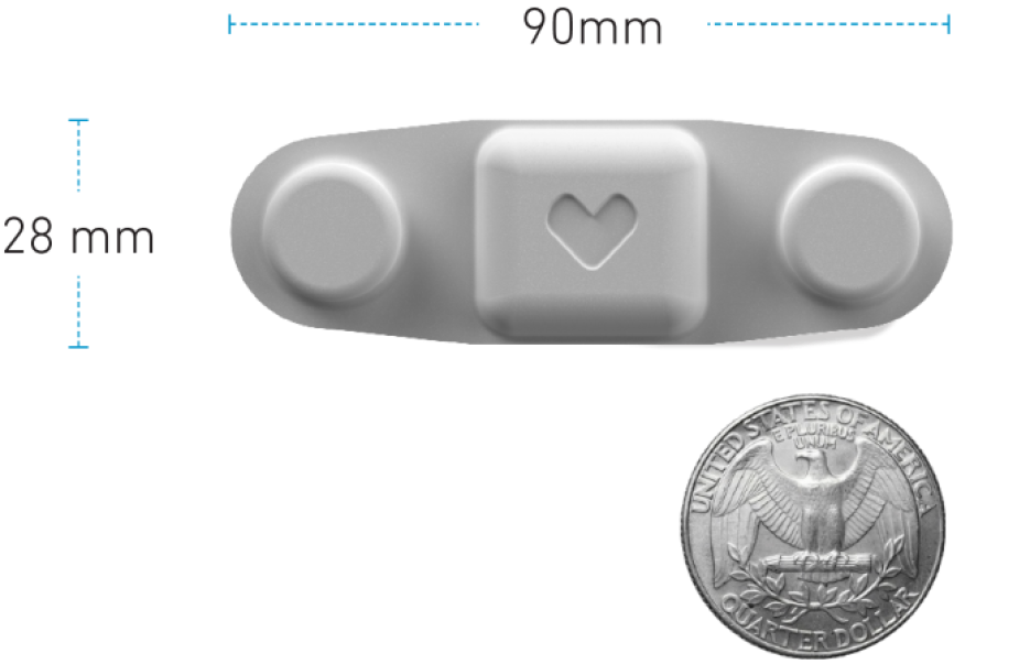 Vivalink’s wearable ECG patch.