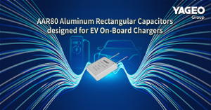 Kemet's AAR80 series of aluminum electrolytic capacitors.