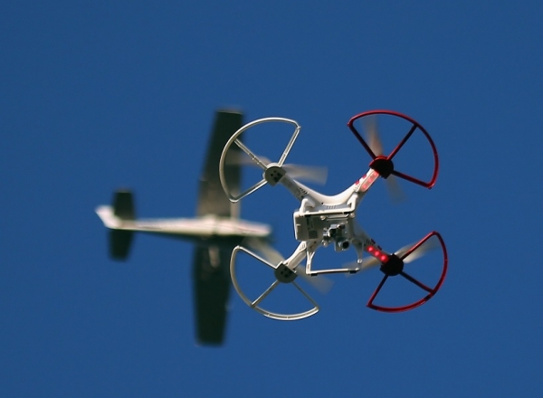 Drone in flight