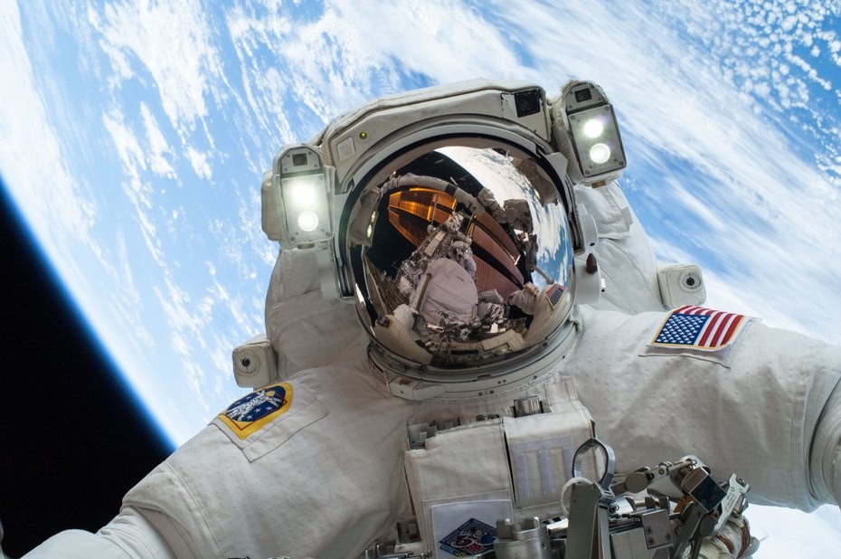 Astronaut selfie