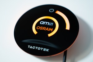 The ams Osram and TactoTek RGB LED lighting demonstrator for automotive lighting.