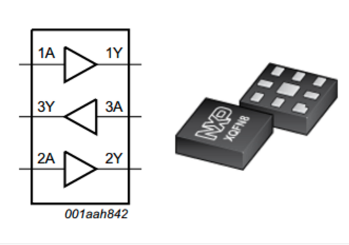 NXP - 74LVC3G16GN small triple buffer