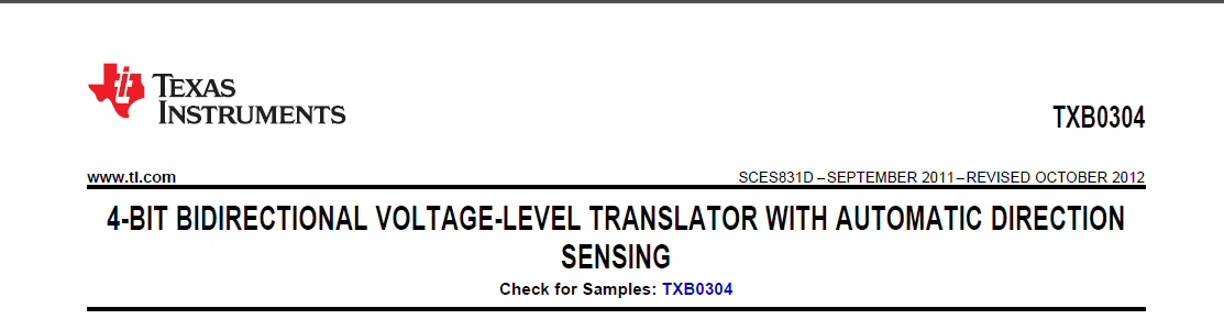 Texas Instruments - TXB0304