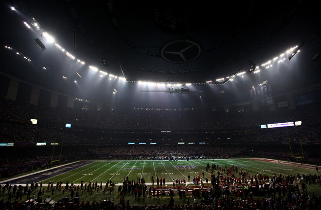 Blackout at New Orleans Superdome during Super Bowl