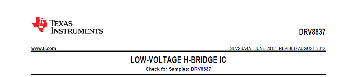 Texas Instruments - DRV8837