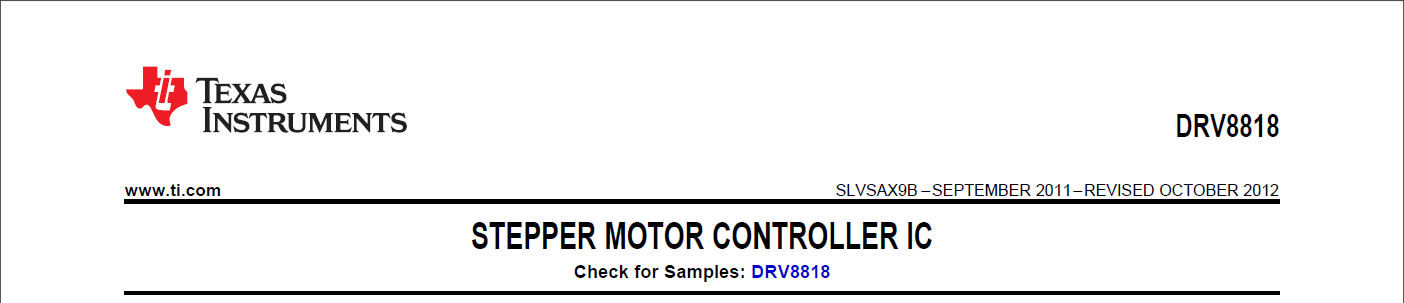 Texas Instruments - DRV8818