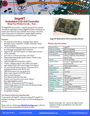 Haidar Tech - Sege embedded GUI catalog