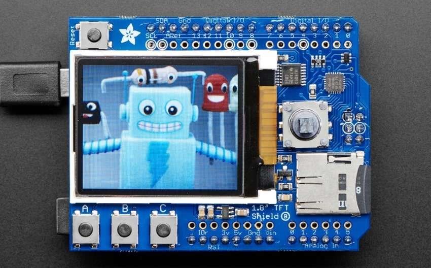 Adafruit-1.8-inch-Color-TFT-Shield