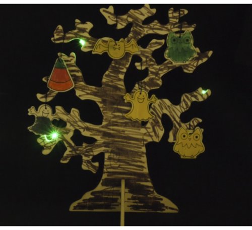 LED Halloween tree