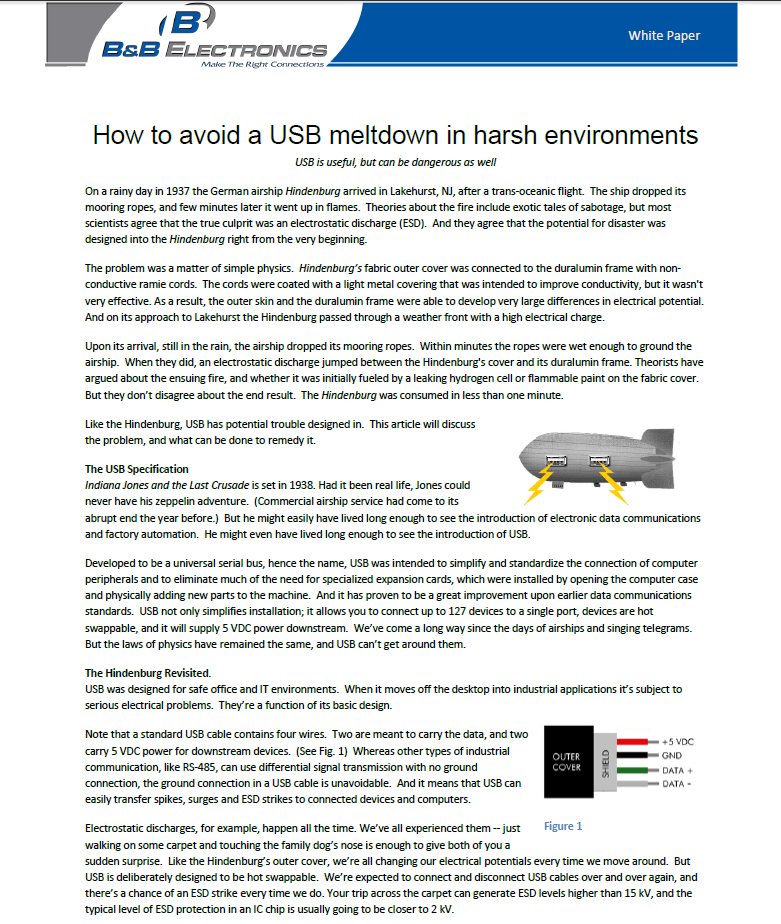 B&B - How to Avoid a USB Meltdown