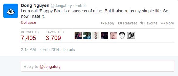Flappy Birds Developer on Twitter