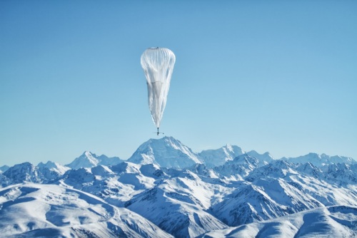 A Project Loon balloon takes to the skies