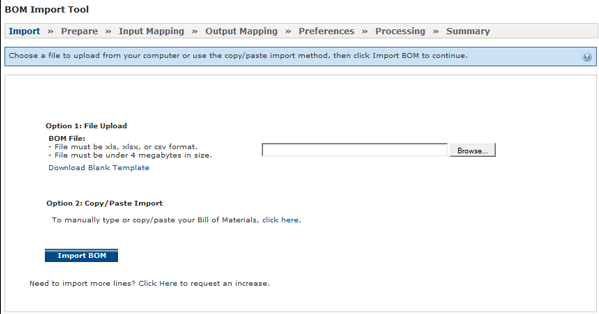 BOM FIle Upload