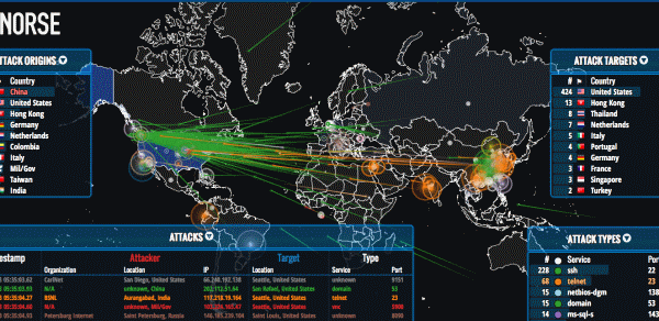 Norse cyberattacks realtime 02