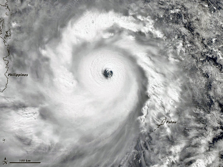 Typhoon Haiyan, NASA