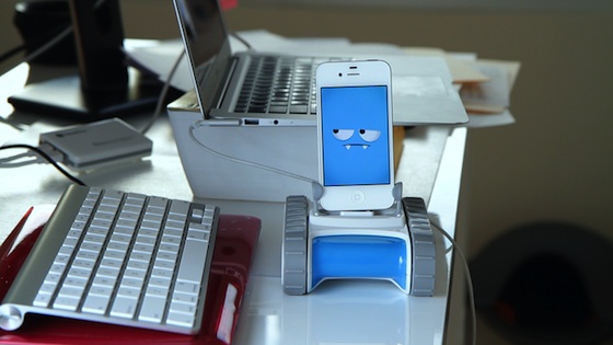 Romo robot on desk