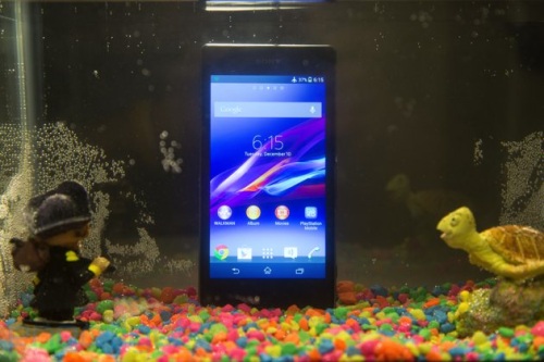 Underwater Xperia Z1S smartphone 