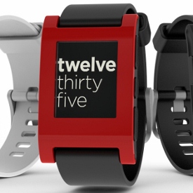 Pebble Smartwatch Red