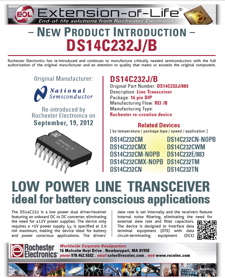 Rochester Electronics DS14C232J/B