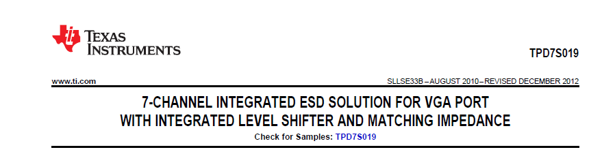 Texas Instruments - TPD7S019