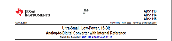 Texas Instruments Datasheet Ultra-Small, Low-Power