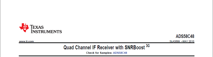 Texas Instruments Datasheet ADS58C48