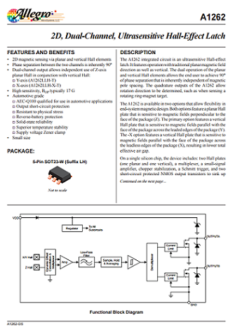 Allegro - A1262 datasheet