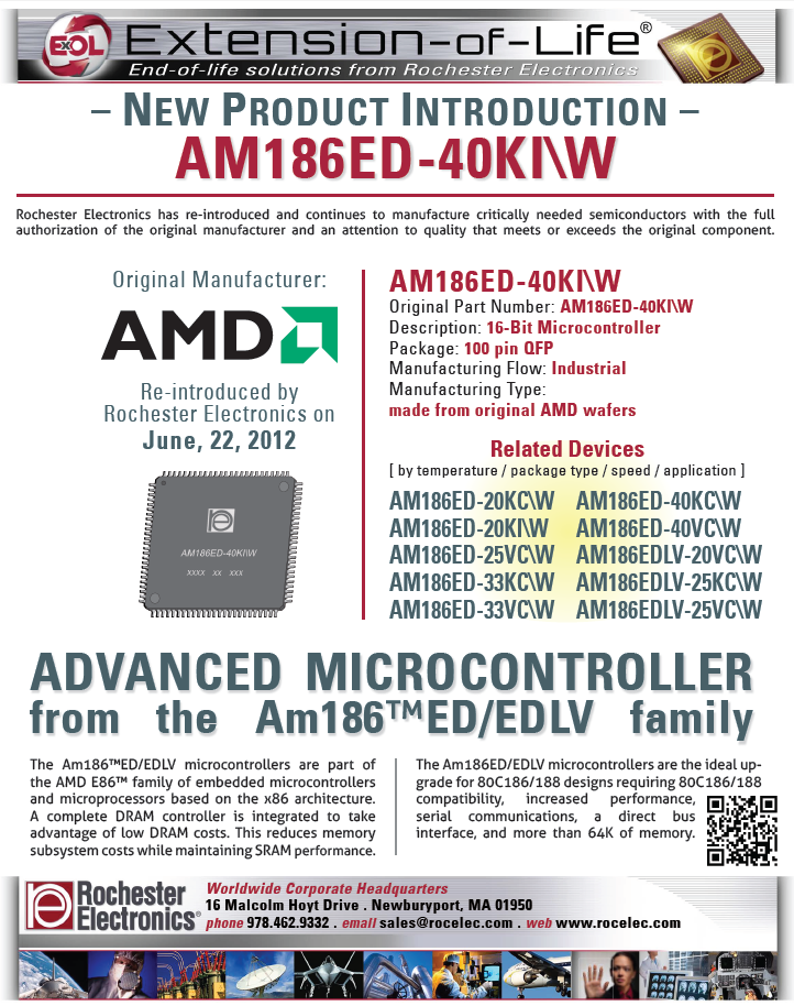 Rochester Electronics AM186ED-40KI