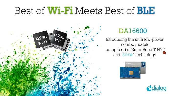 Dialog DA16600-combo-Wi-Fi-BLE-module