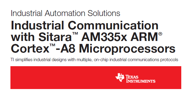 Texas Instruments Industrial Communication with Sitara