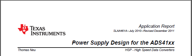 Texas Instruments Power Supply Design