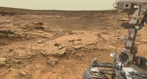 Mars Curiosity Rover on Mars