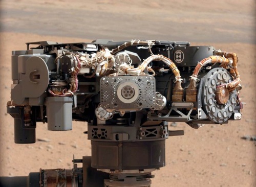 Front view of Mars Curiosity Rover camera