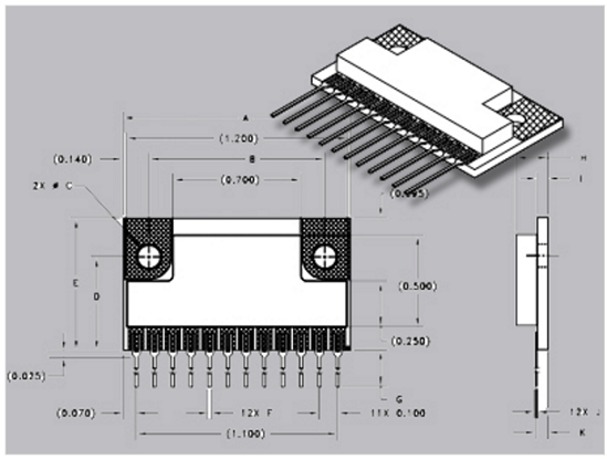 MSK - MSK3004 H-Bridge MOSFET