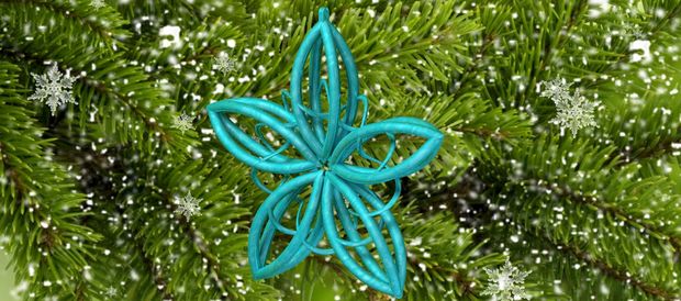 Star of Bliss 3-D Printed Ornament