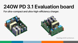 Eggtronic's SmartEgg 240-W PD 3.1 charger EVB.