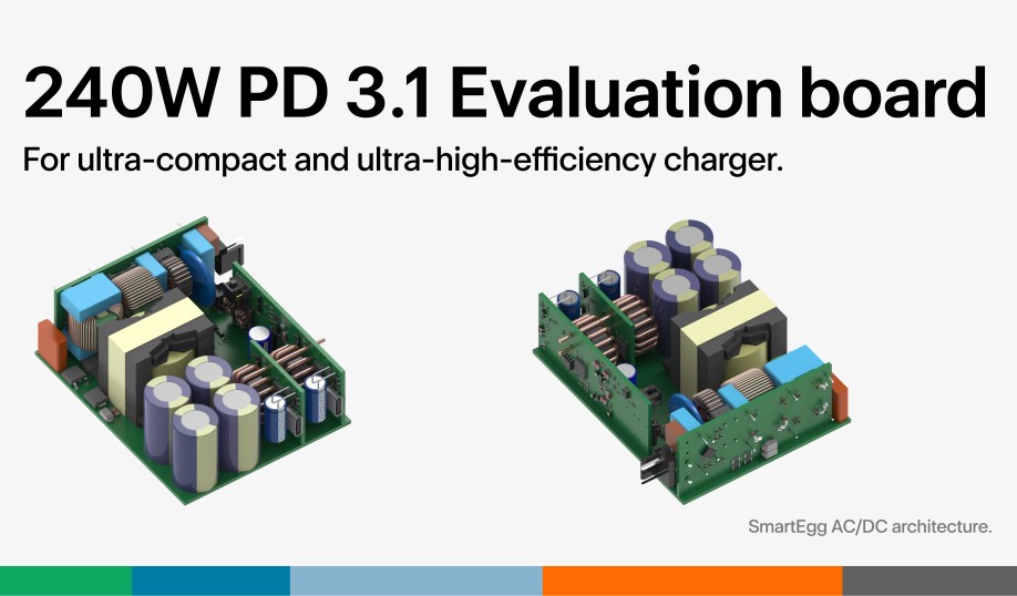 Eggtronic's SmartEgg 240-W PD 3.1 charger EVB.