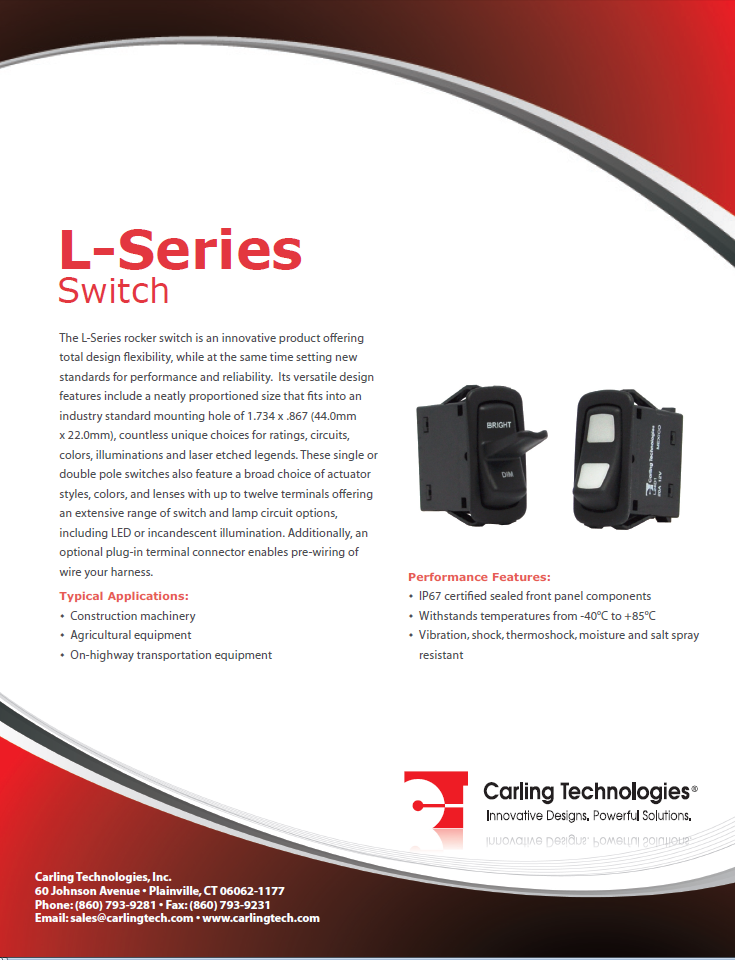 Carling Tech - L-Series Rocker Switches