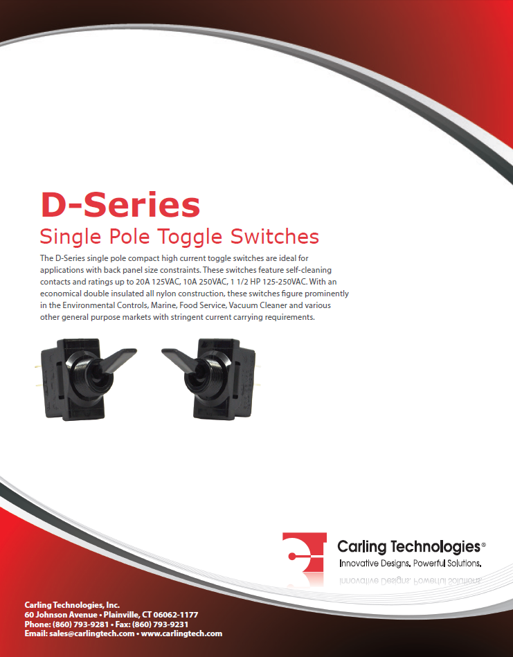 Carling Tech - D-Series toggle switches