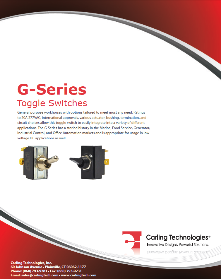 Carling Tech - G-Series toggle switches