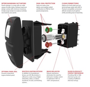 V-Series Contura XIV Rocker Switch