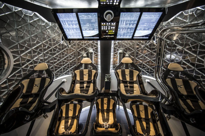 SpaceX DragonV2 interior