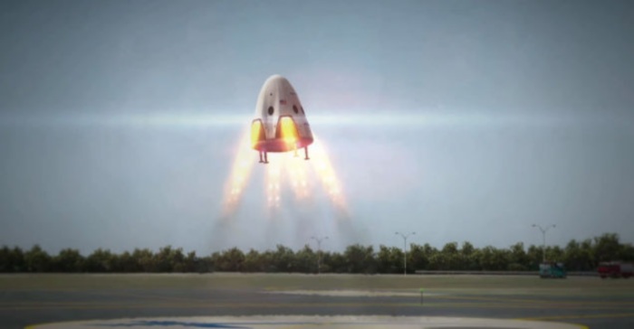 SpaceX DragonV2 landing