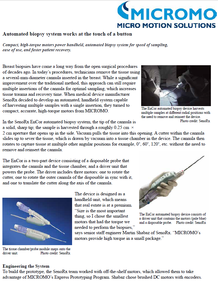 Micromo SenoRx Auto-Biopsy