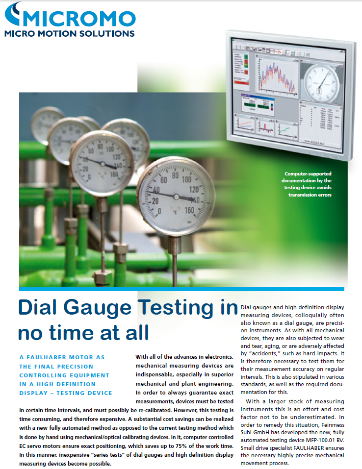 Micromo Gauge Testing