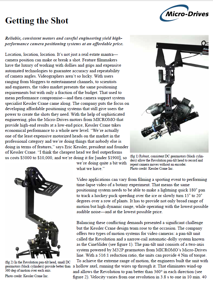 Micromo Kessler Crane