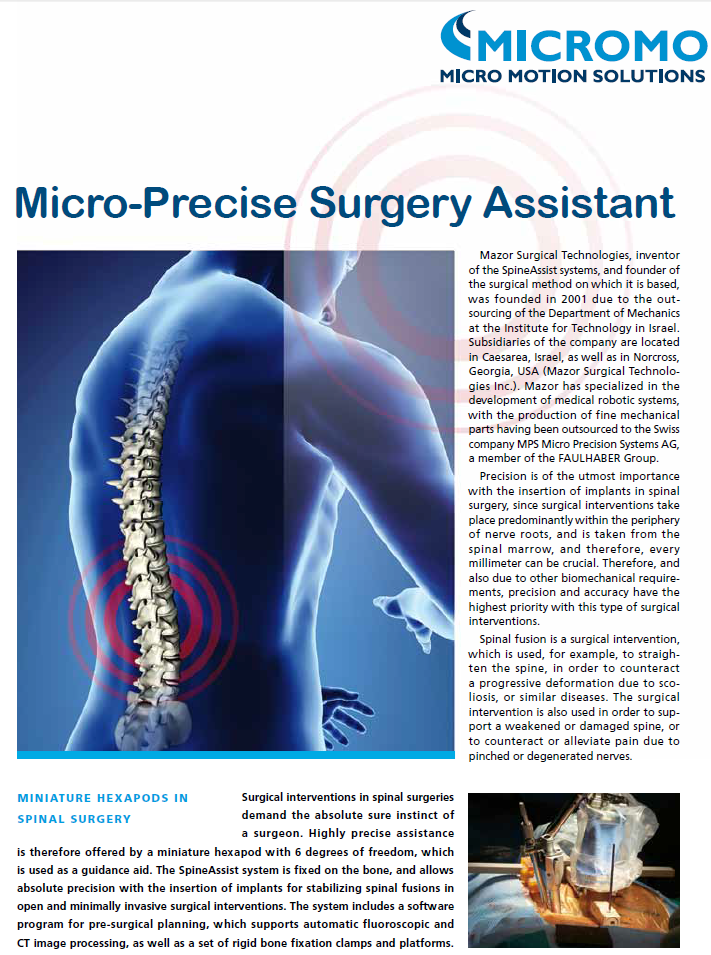 Micromo Surgery Assistant