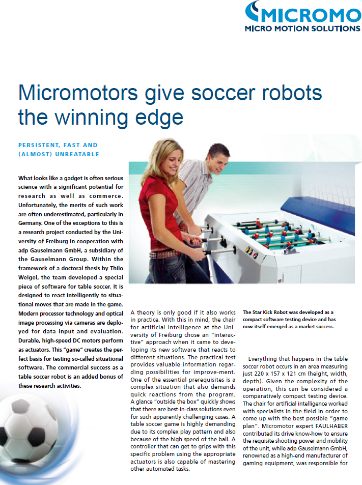 Micromo Soccer Robots