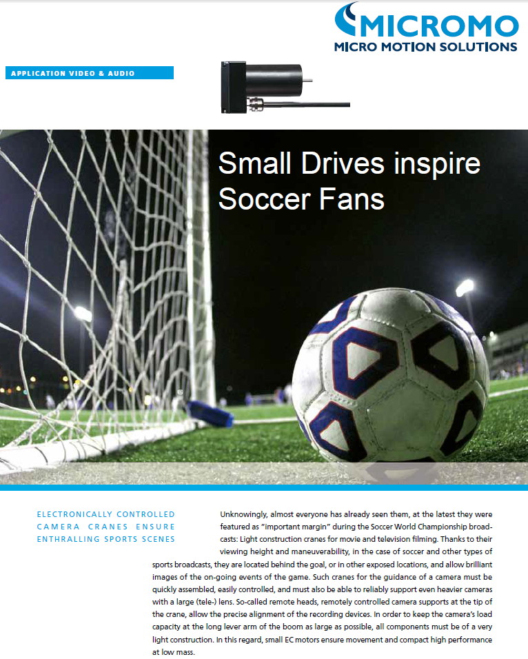 Micromo Small Drives Inspire Soccer